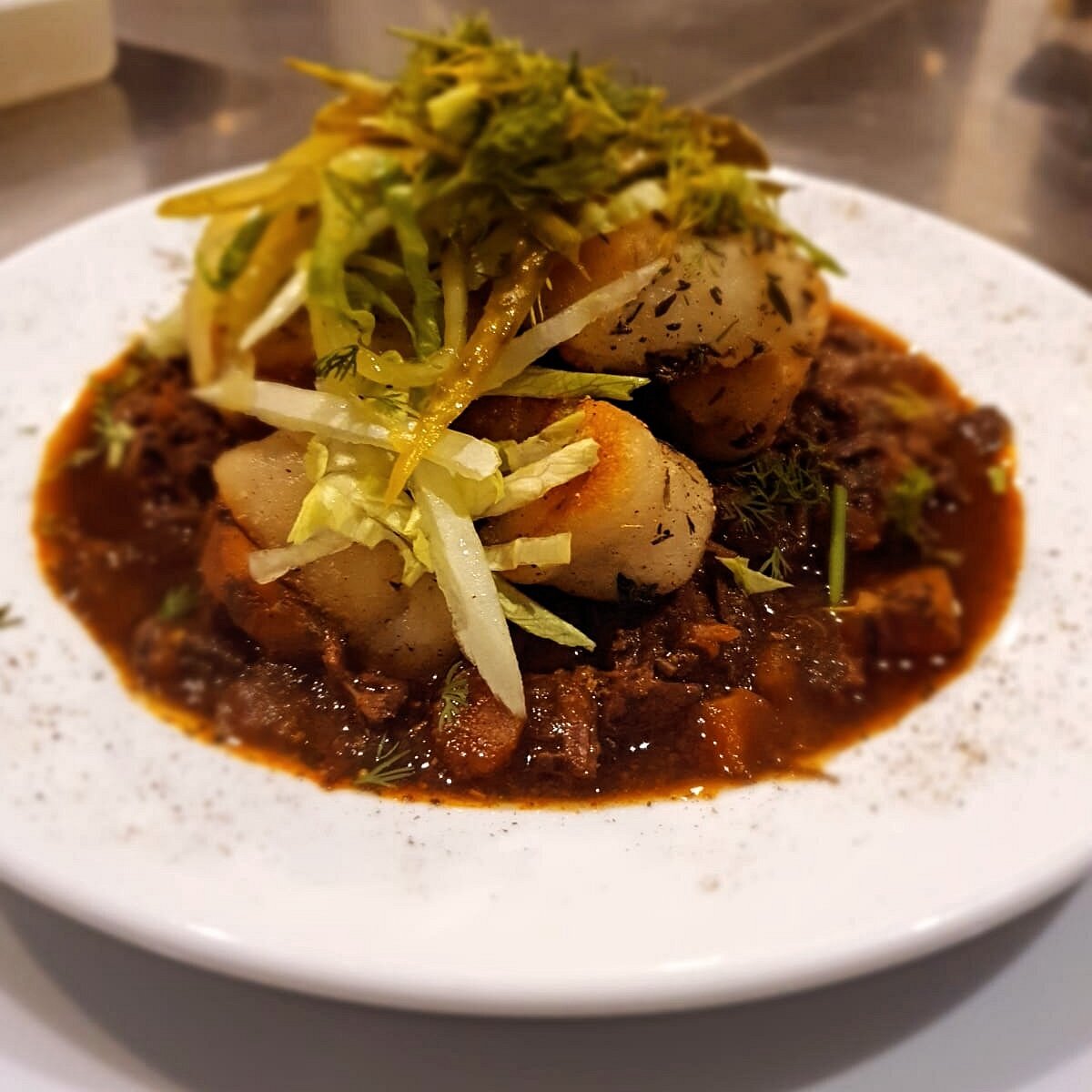 Beef stew served at ThewitchEZ